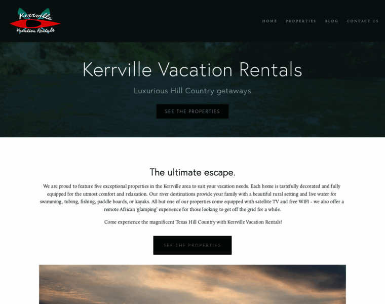 Kerrvillevacationrentals.com thumbnail