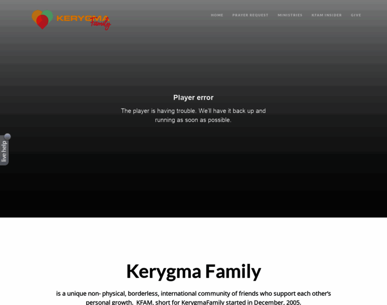 Kerygmafamily.com thumbnail