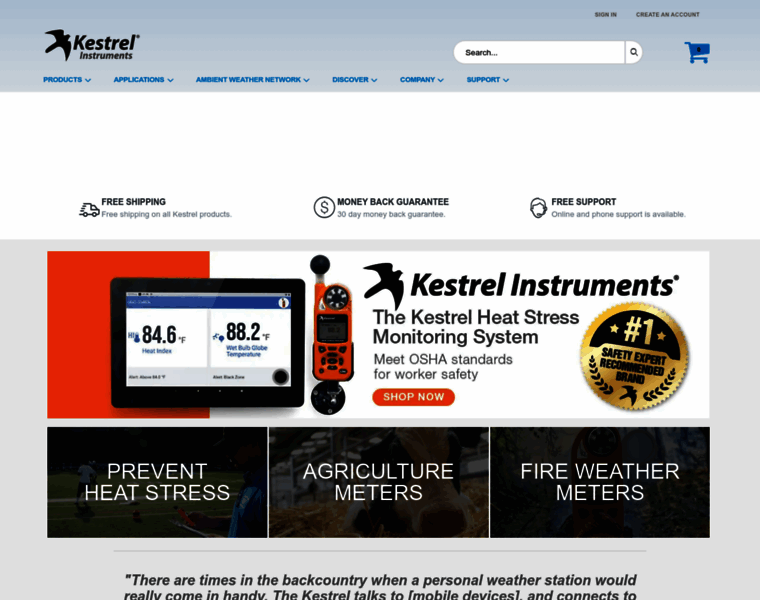 Kestrelinstruments.com thumbnail