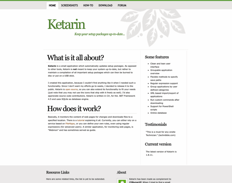 Ketarin.org thumbnail