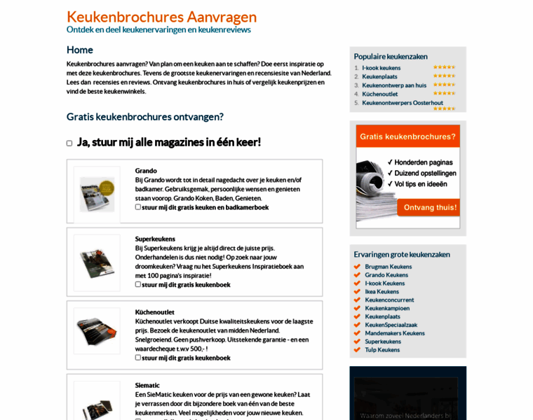 Keukenbrochuresaanvragen.nl thumbnail