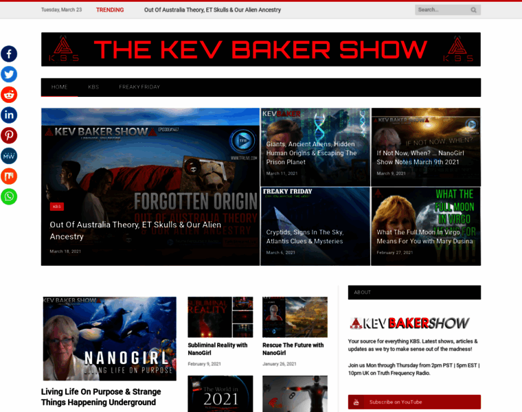 Kevbakershow.com thumbnail