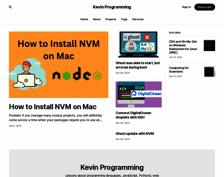 Kevinprogramming.com thumbnail Kevinprogramming.com thumbnail
