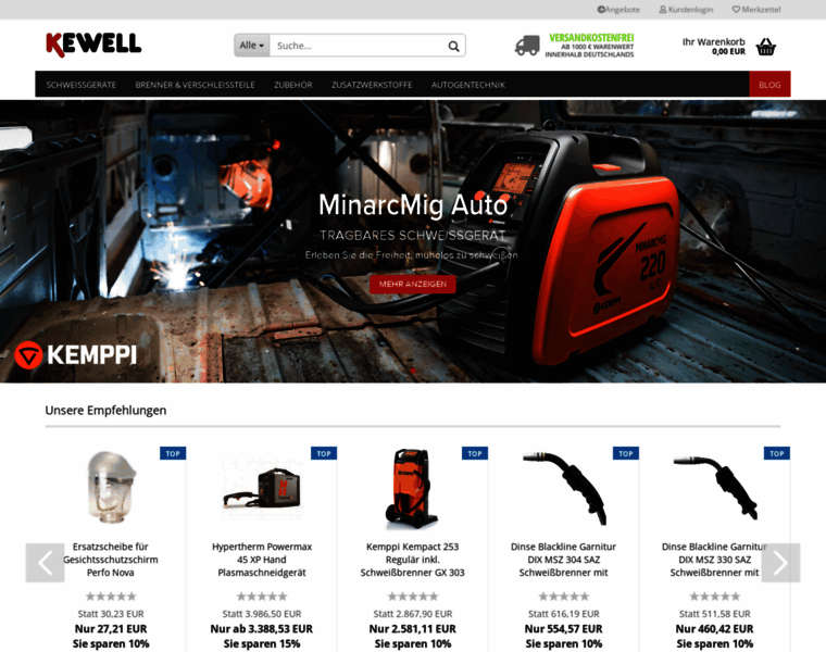 Kewell-shop.de thumbnail