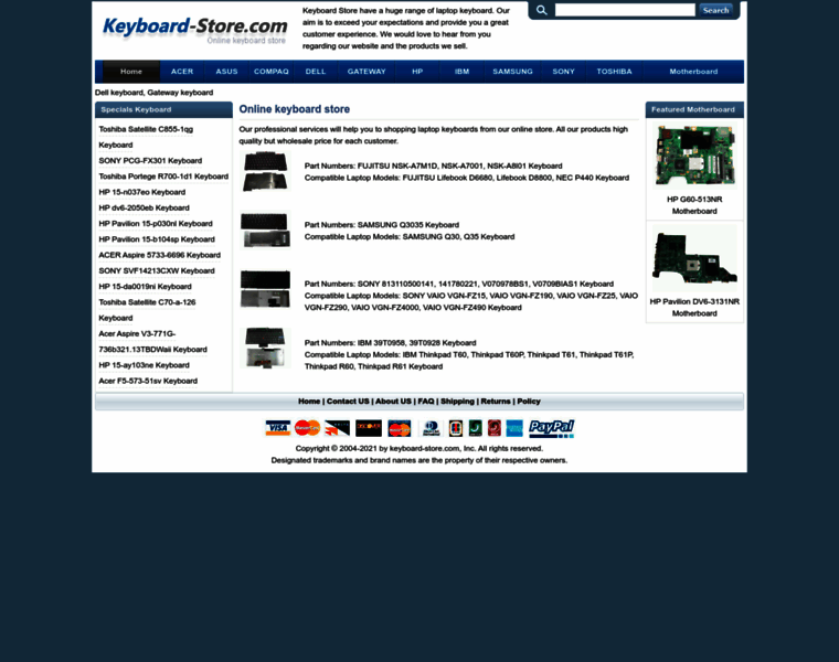 Keyboard-store.com thumbnail