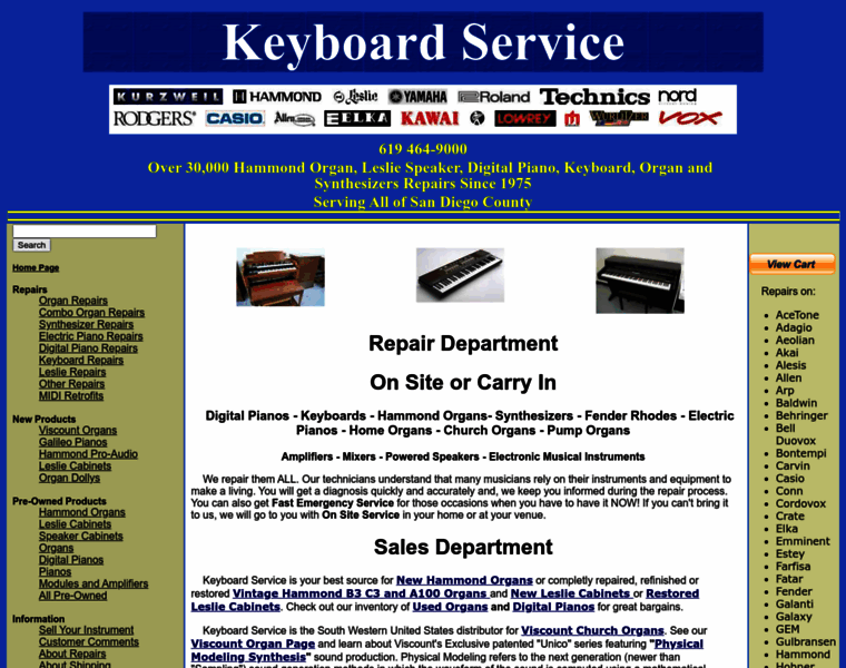 Keyboardservice.com thumbnail