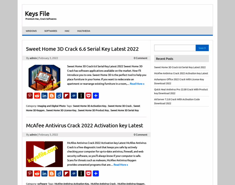 Keysfile.com thumbnail