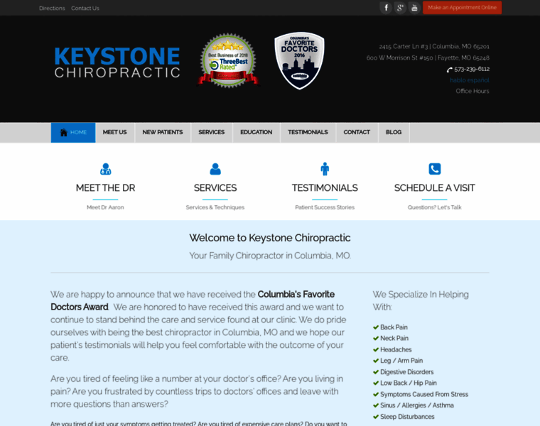 Keystone-chiropractic.com thumbnail