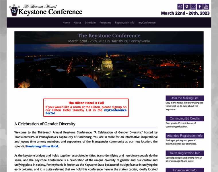 Keystone-conference.org thumbnail