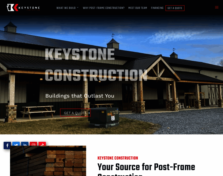 Keystonepostframes.com thumbnail