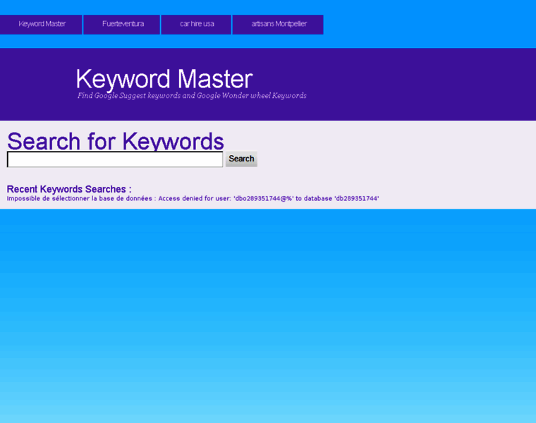 Keyword-master.com thumbnail
