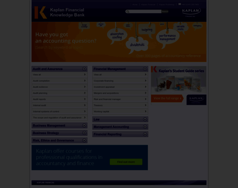 Kfknowledgebank.kaplan.co.uk thumbnail