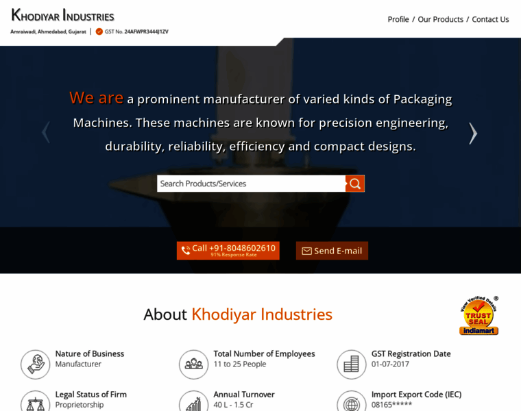 Khodiyarindustry.in thumbnail Khodiyarindustry.in thumbnail