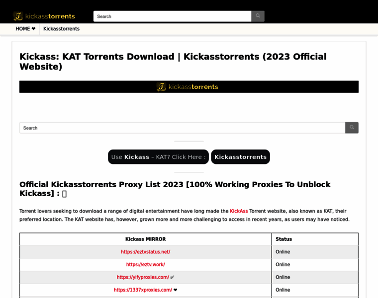 Kickasstorrents.bio thumbnail