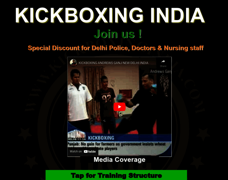 Kickboxingindia.com thumbnail