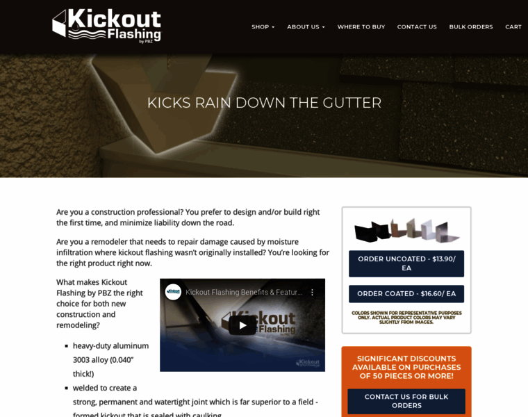 Kickoutflashing.com thumbnail