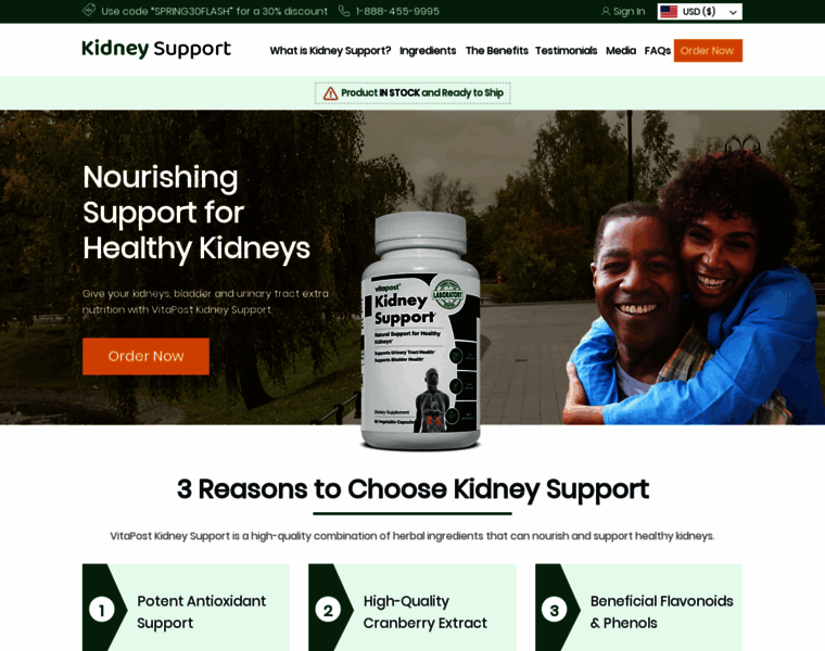 Kidneysupport.net thumbnail