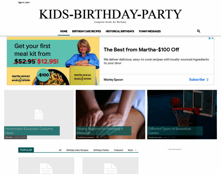 Kids-birthday-party-guide.com thumbnail