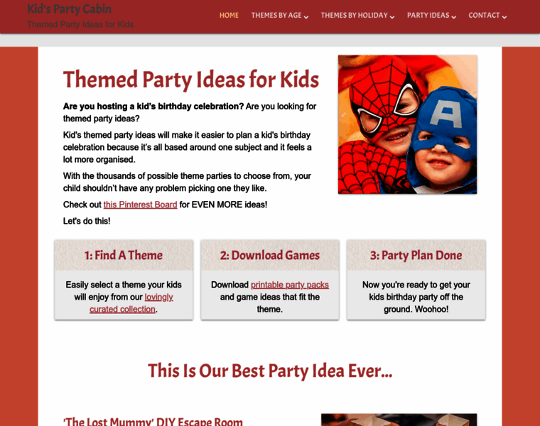 Kids-partycabin.com thumbnail