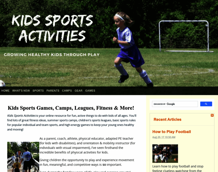 Kids-sports-activities.com thumbnail