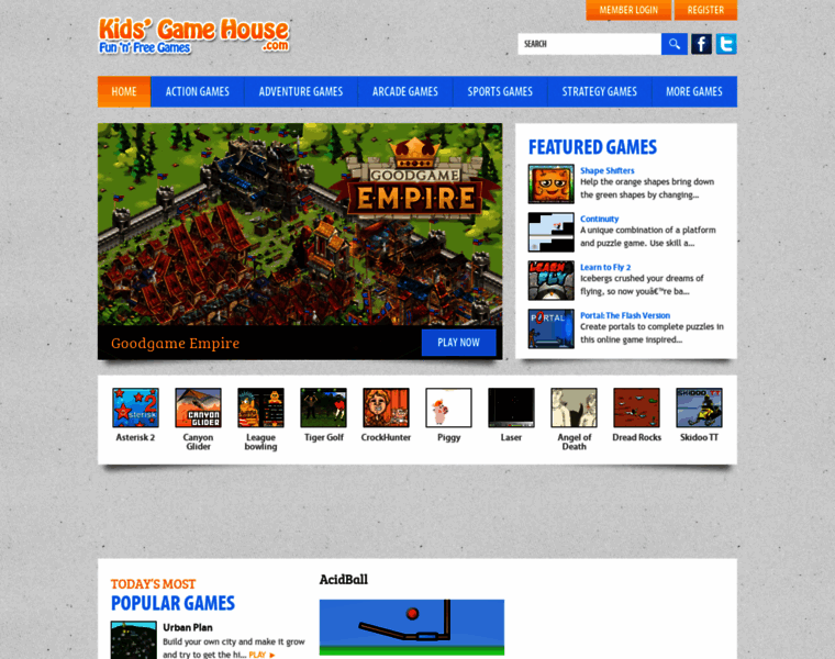 Kidsgamehouse.com thumbnail
