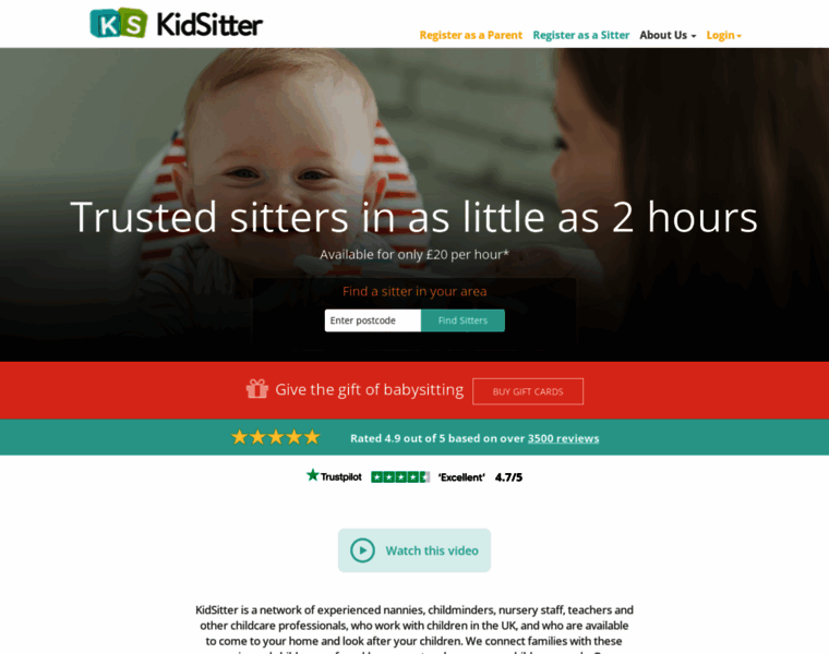 Kidsitter.co.uk thumbnail