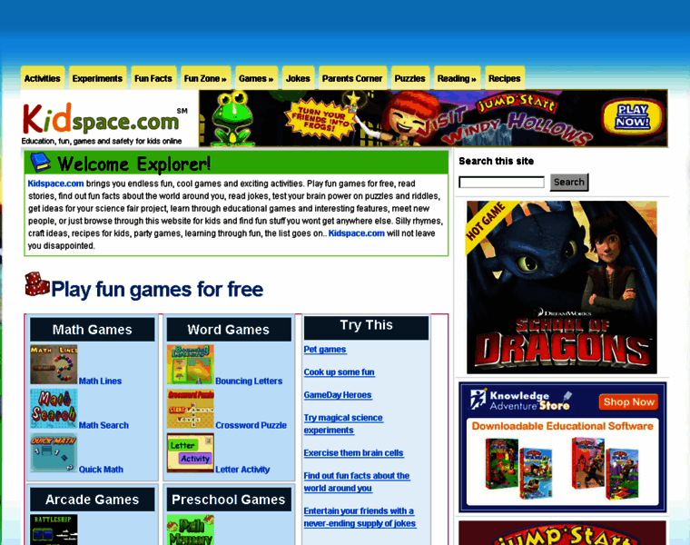 Kidspace.com thumbnail