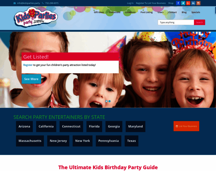 Kidsparties.party thumbnail