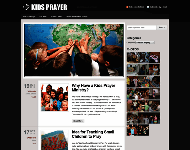 Kidsprayer.com thumbnail