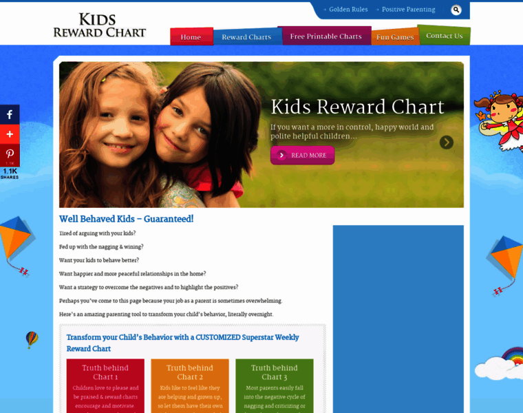 Kidsrewardchart.com thumbnail