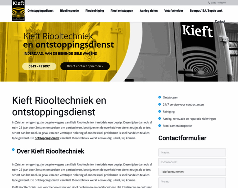 Kieft-riooltechniek.nl thumbnail