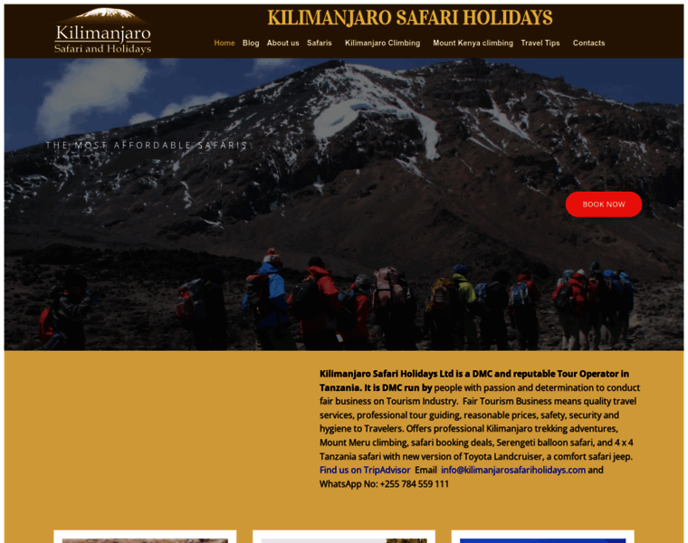 Kilimanjarosafariholidays.com thumbnail