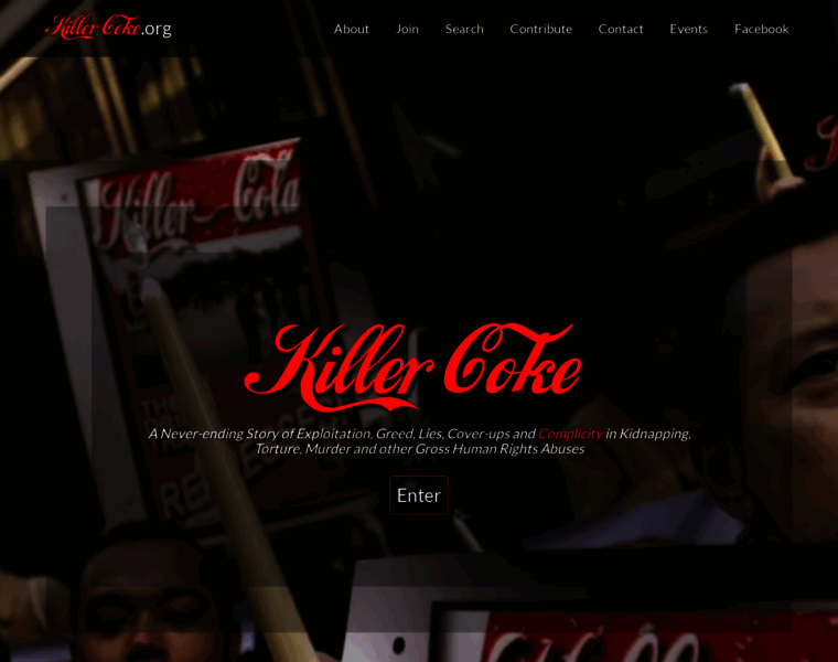 Killercoke.org thumbnail Killercoke.org thumbnail