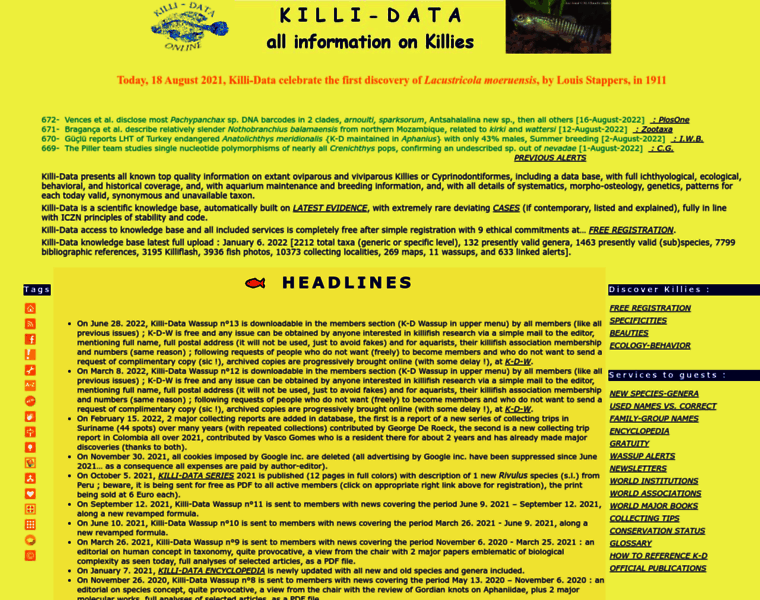 Killi-data.org thumbnail