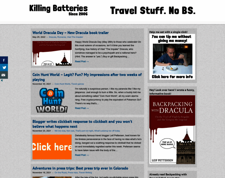 Killingbatteries.com thumbnail