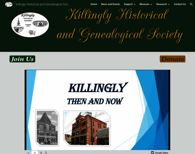 Killinglyhistorical.org thumbnail