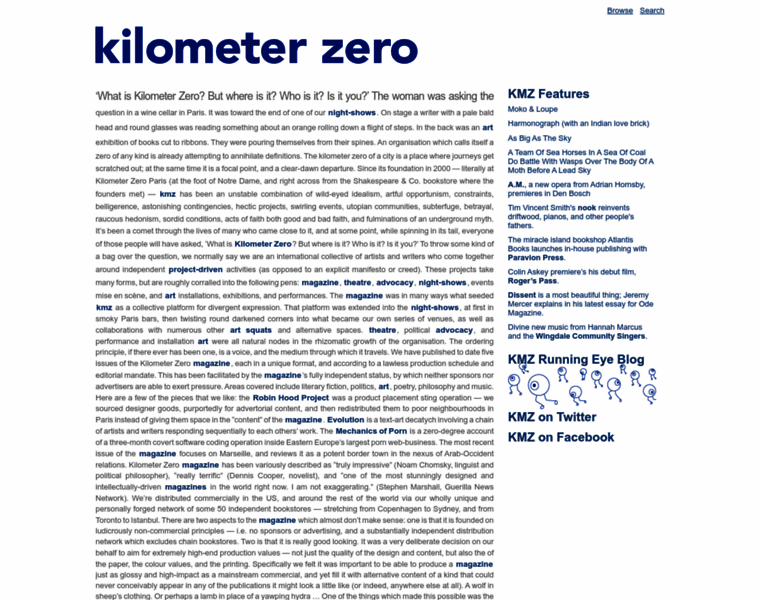 Kilometerzero.org thumbnail