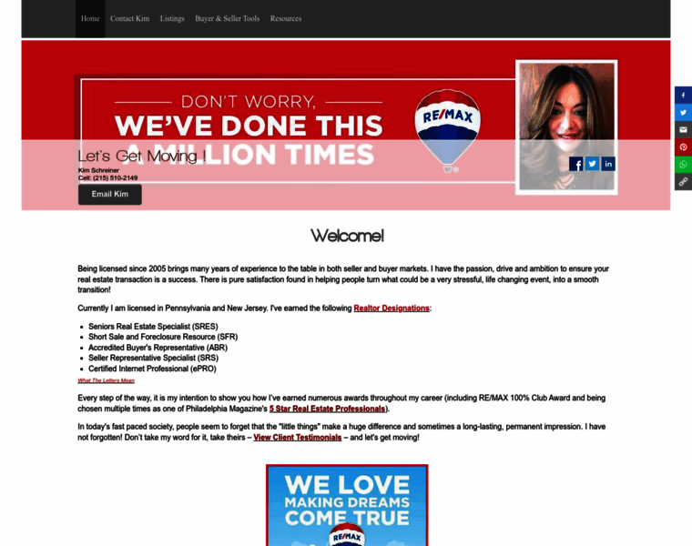Kimschreiner.com thumbnail