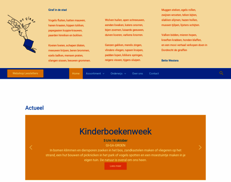 Kinderboekwinkeldegiraf.nl thumbnail