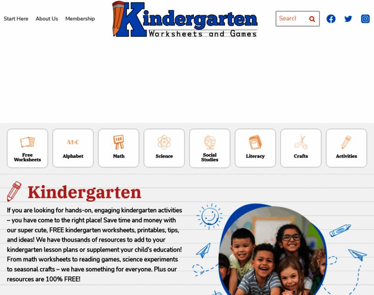 Kindergartenworksheetsandgames.com thumbnail