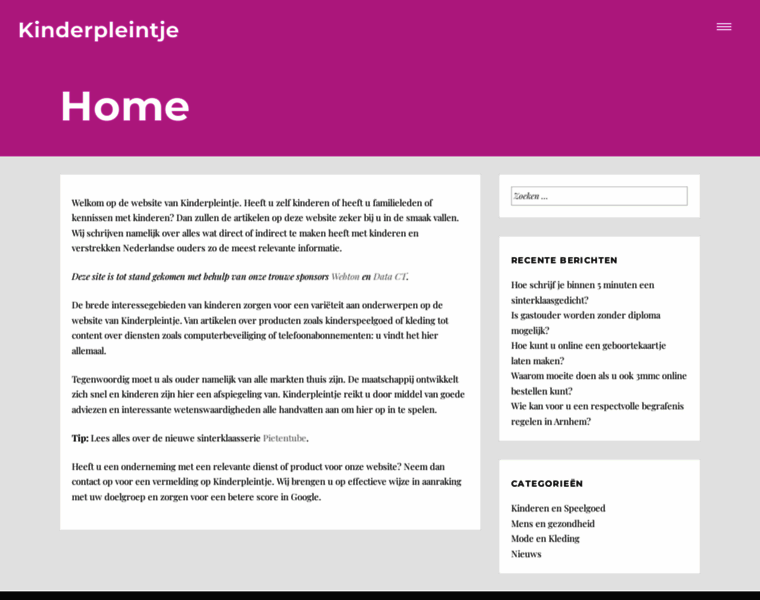 Kinderpleintje.nl thumbnail Kinderpleintje.nl thumbnail