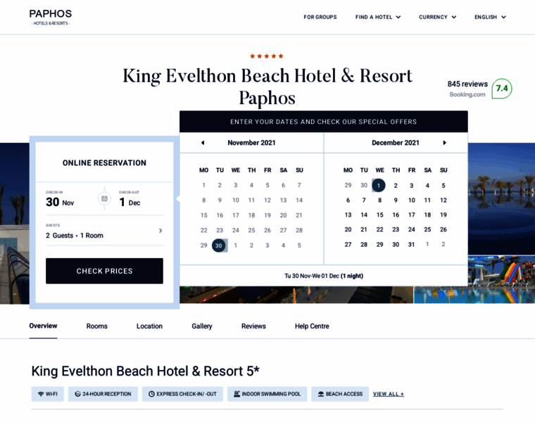 King-evelthon-beach-hotel-and-resort.hotelsinpaphos.net thumbnail