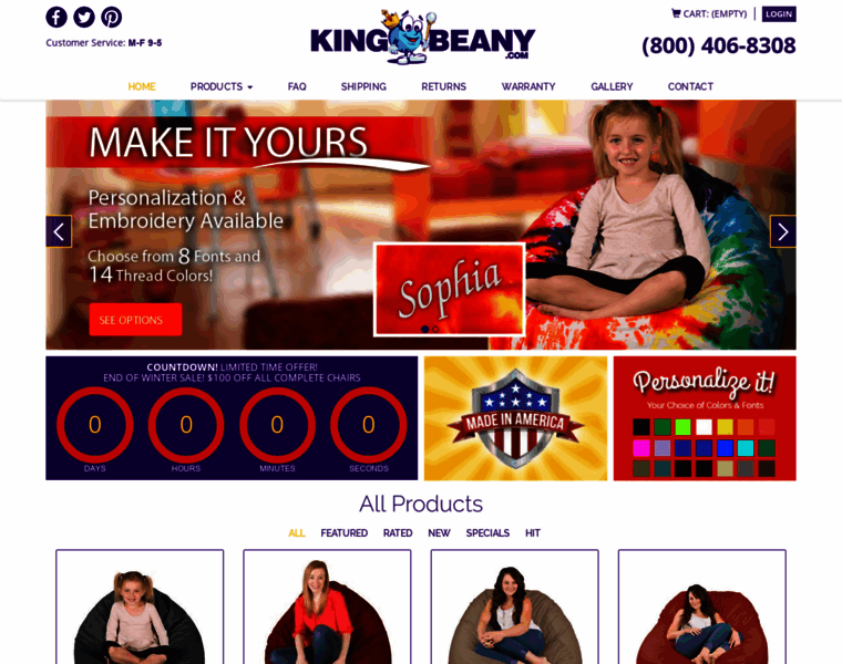 Kingbeany.com thumbnail
