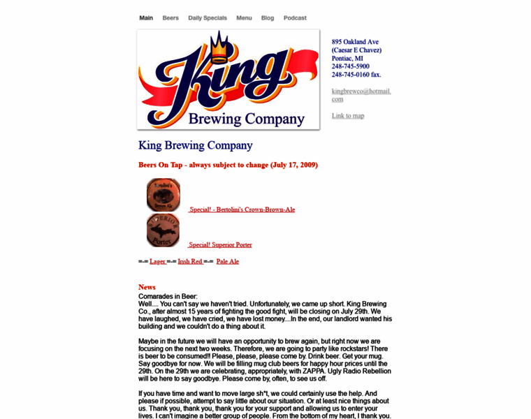 Kingbrewing.info thumbnail