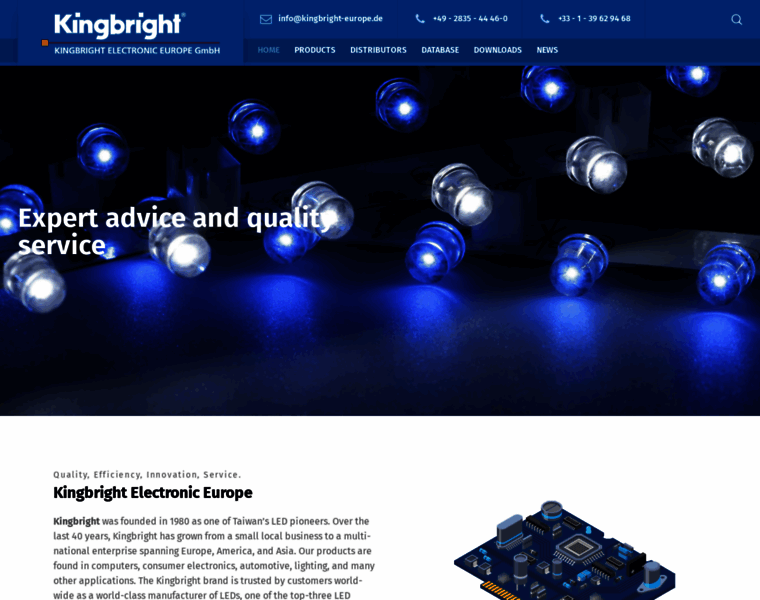 Kingbright-europe.de thumbnail