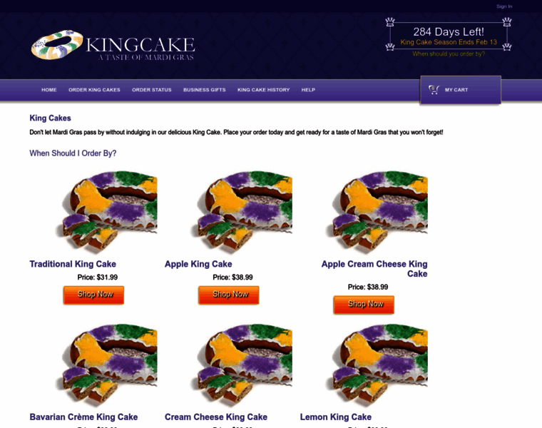 Kingcake.com thumbnail