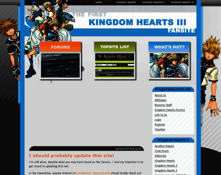 Kingdomhearts3.net thumbnail