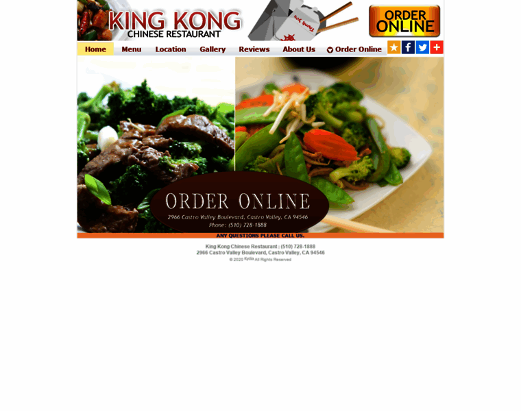 Kingkongchinese.com thumbnail
