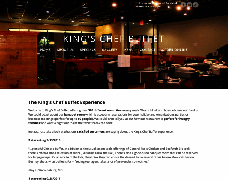 Kingschefbuffet.com thumbnail
