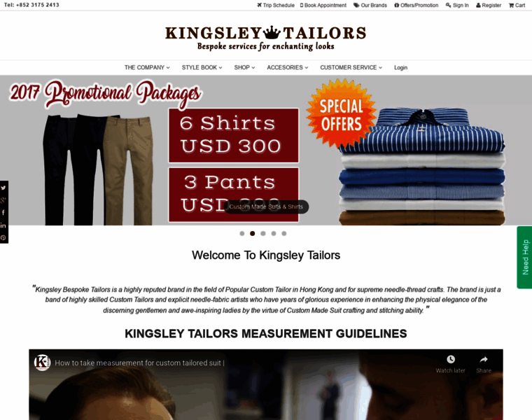 Kingsleytailors.com thumbnail